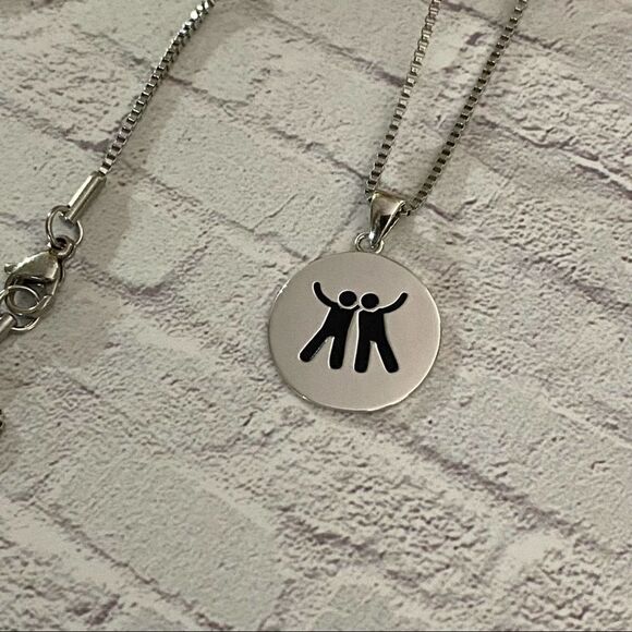 Friendship Sterling Silver Necklace - Picture 6 of 7